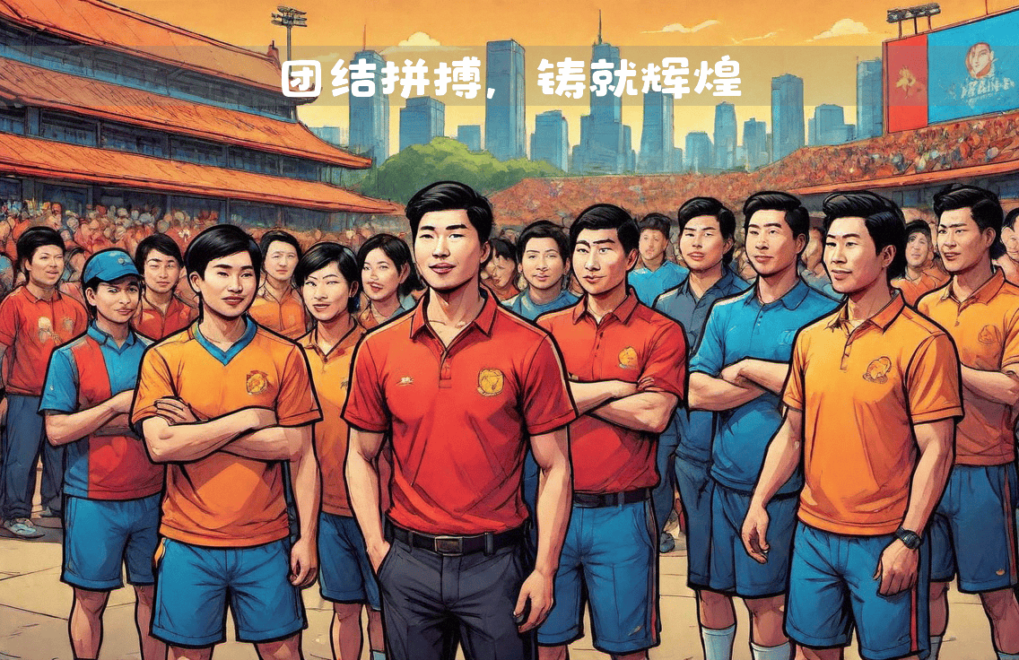 队伍团结拼搏，凝聚力量向前突进